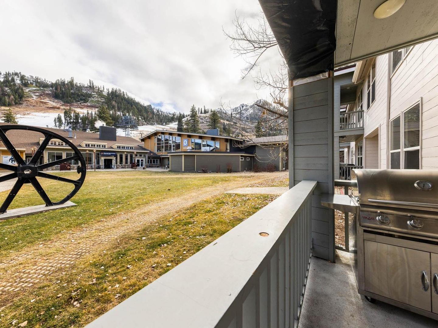 Palisades Tahoe Lodge Balcony with Grill Palisades Tahoe Lodge Balcony with Grill