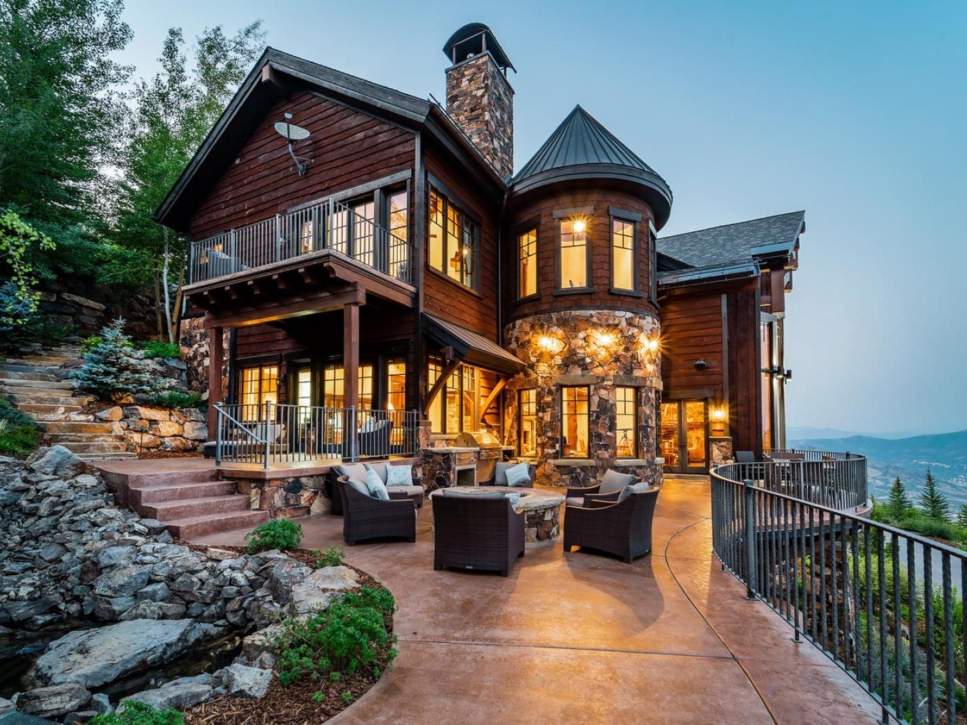 Black Spruce Estate Deck with Grill and Fire Pit Black Spruce Estate Deck with Grill and Fire Pit
