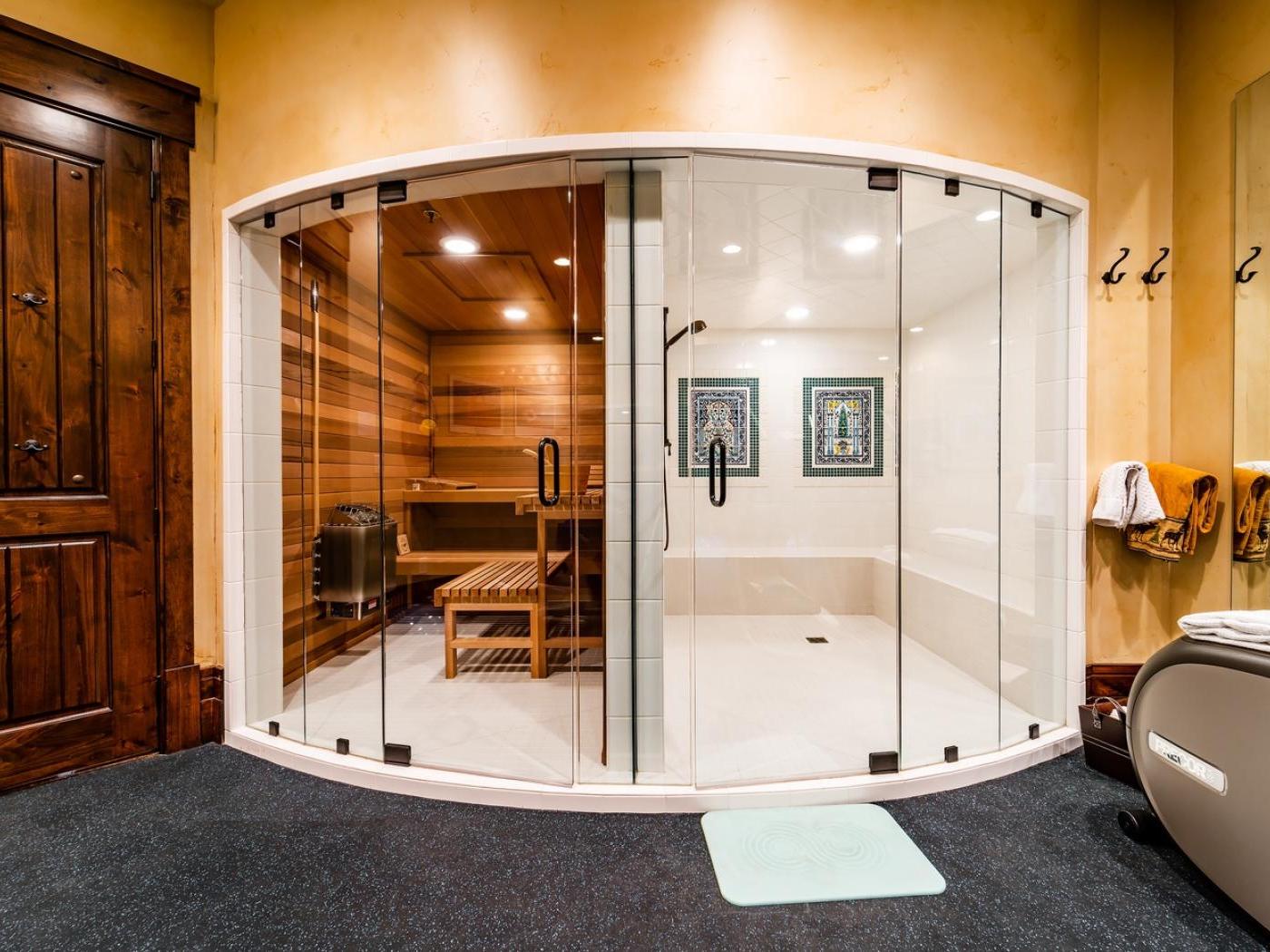 Black Spruce Estate Fitness Room with Sauna Black Spruce Estate Fitness Room with Sauna