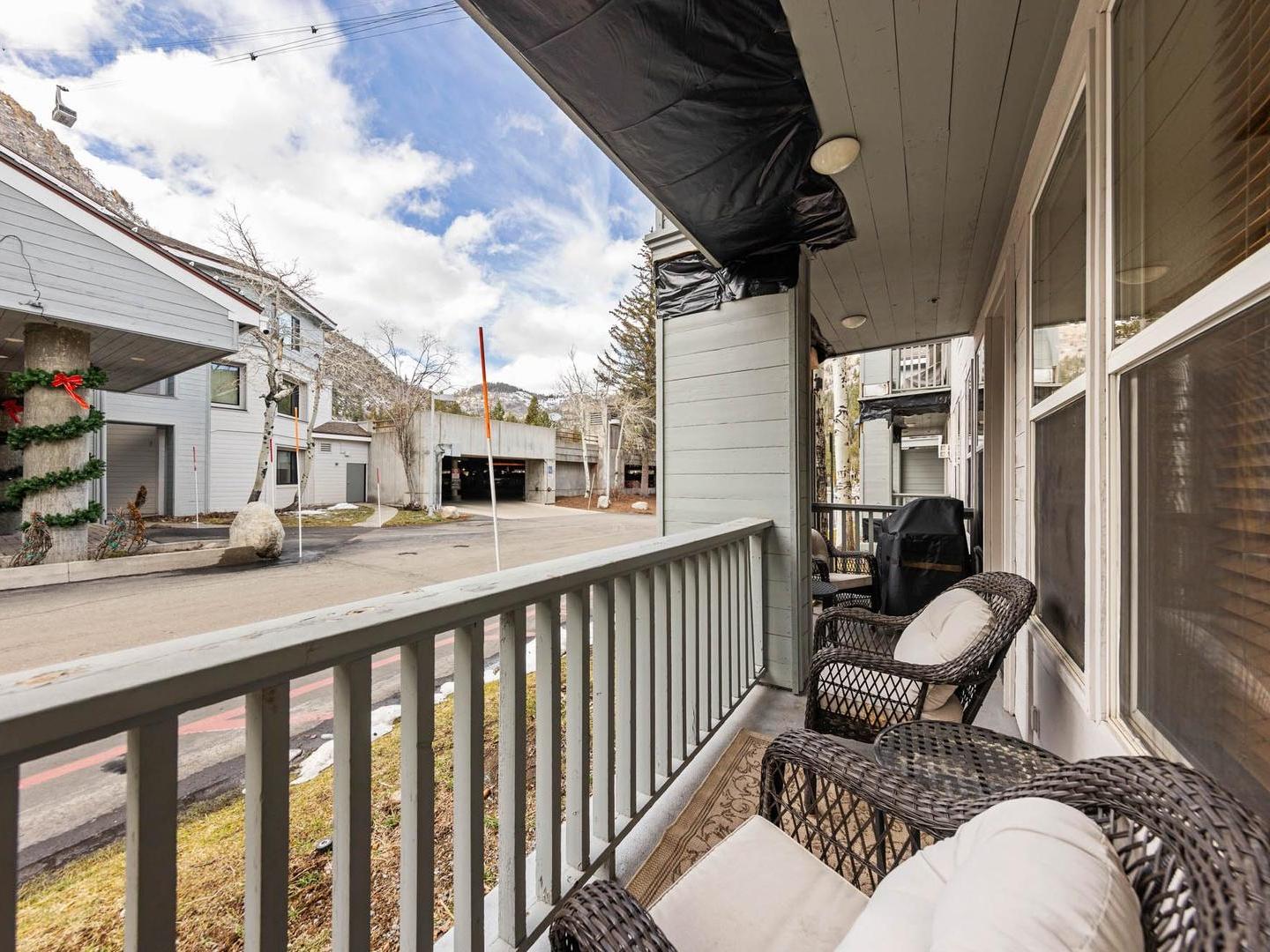 Palisades Tahoe Lodge Balcony with Grill Palisades Tahoe Lodge Balcony with Grill